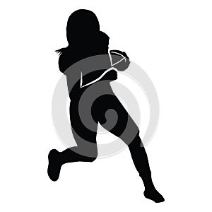 American Football Players Silhouettes , vector pack, various pose