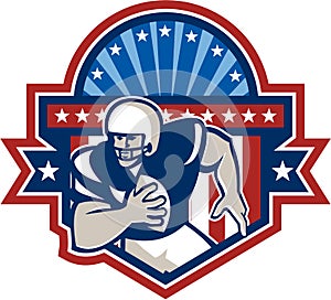 American Football QB Quarterback Crest