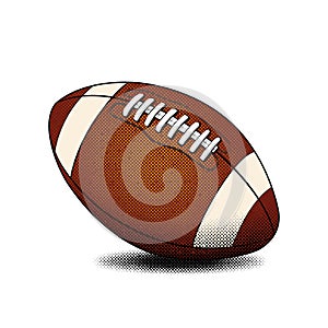 american football or rugby ball