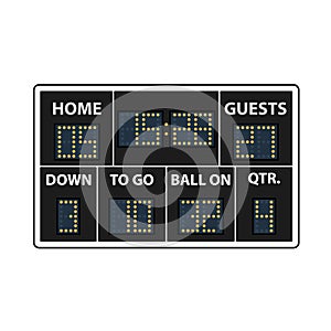 American Football Scoreboard Icon