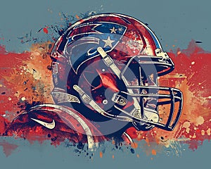 American football shirt design