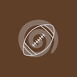 American Football soccer ball icon vector