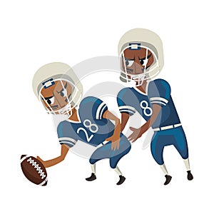 American football sport game cartoon