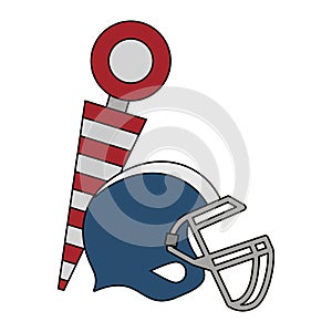 American football sport game cartoon