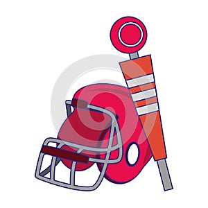 American football sport game cartoon blue lines