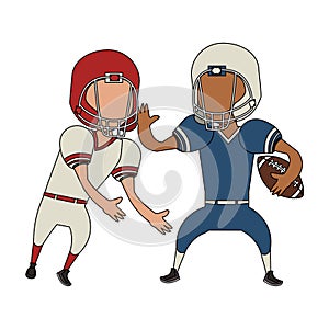 American football sport game cartoon