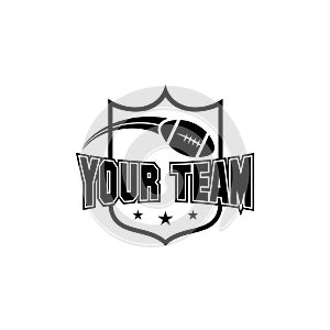 american football team badge vector logo design