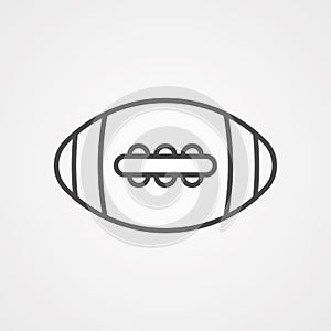 American football vector icon sign symbol