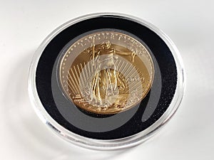 American Gold Eagle Coin .9167 - Obverse photo