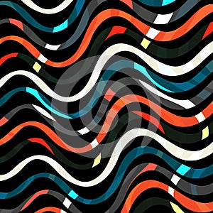 American graffiti style illustration psychedelic abstract quality pattern
