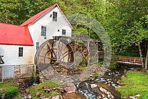 American historic trading post and water mill