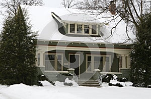 American Home in Winter