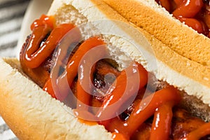 American Hot Dog with Ketchup