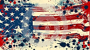 American Independence Day Banner and background, Generated-AI