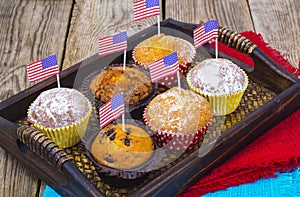 American independence day, celebration, patriotism concept - mu