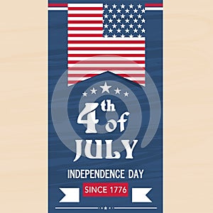 American Independence Day flyer or template.