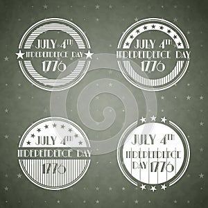 American Independence Day labels