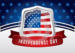 American independence day wallpaper. Vector illustration decorative background design