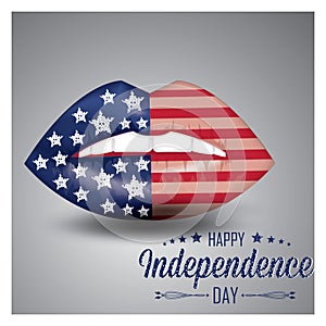 American independence day wallpaper. Vector illustration decorative background design