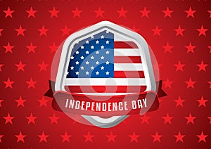 American independence day wallpaper. Vector illustration decorative background design