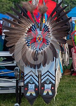 American Indian headdress at Pow Wow