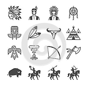 American Indian Tribe Icons