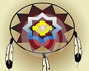 American Indian war shield