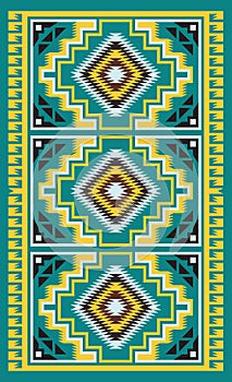 American Indians tribal blanket pattern.