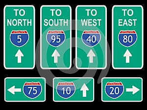 American Interstate signs