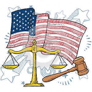 American justice vector