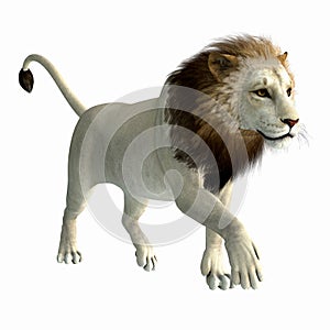 American Lion Stalking during the Pleistocene Period