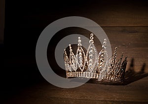 American luxury queen crown, beauty contest. Brilliant