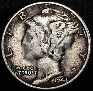 American Mercury Silver Dime Coin