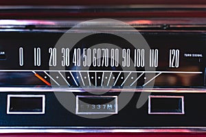 American muscle car classic odometer photo