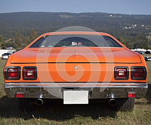 American Muscle Car Rear View