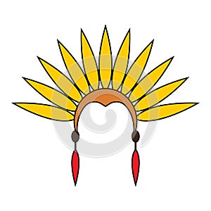 American Native Chief Head Indian Logo