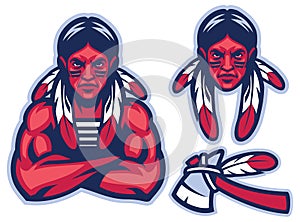 American native warrior