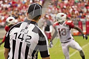 American NFL Football Field Judge Official