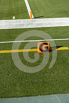 American NFL Football Goal Line Touchdown Marker