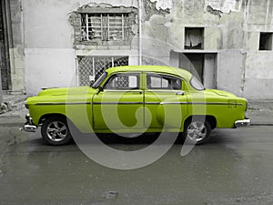 American old car in Cuba