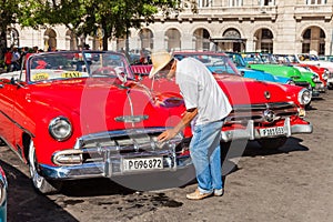 American, old style, classic cars in Havana, Cuba