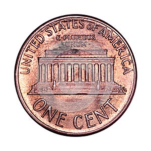 American one cent coin from 1989