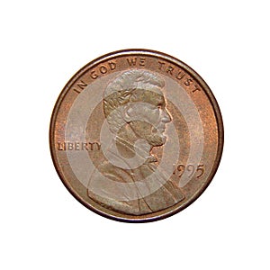 American one cent coin 1995