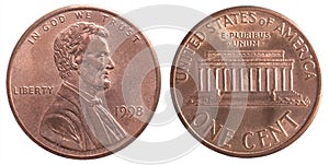 American one cent coin