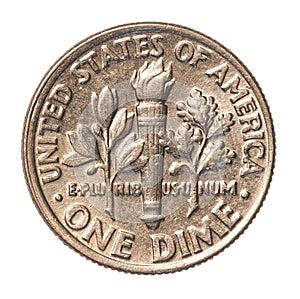 American one Dime coin