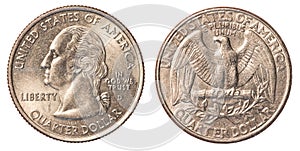 American one quarter coin photo