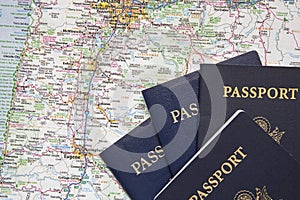 American passports travel road map passport visa America USA