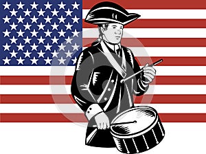 American patriot drummer