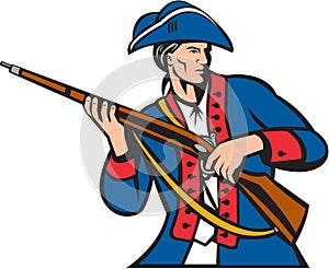 American Patriot Militia Musket Retro