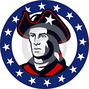 American Patriot Minuteman Stars Retro